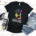 butterfly mental health awareness shirt