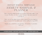 Anxiety Journal and Planner