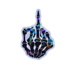 Middle Finger Skeleton Sticker